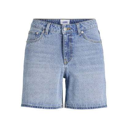 Light Blue - Front - JJXX Womens-Ladies Denim Shorts