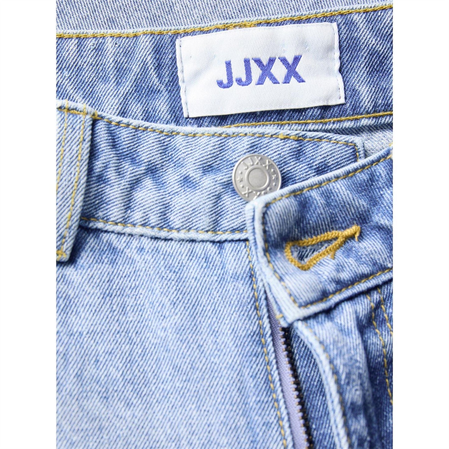 Light Blue - Side - JJXX Womens-Ladies Denim Shorts