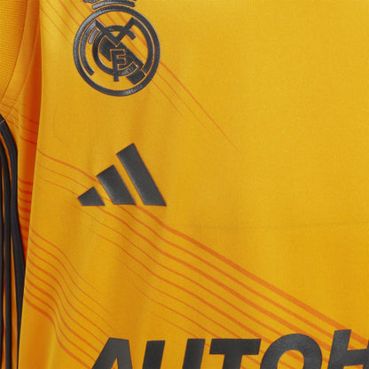 Yellow - Side - Adidas Childrens-Kids 24-25 Real Madrid CF Sleeveless Away Jersey