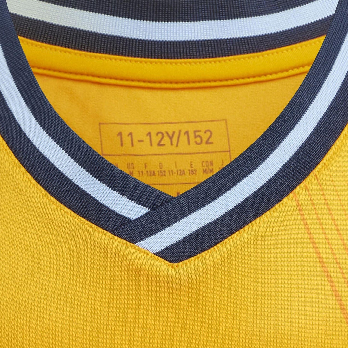 Yellow - Pack Shot - Adidas Childrens-Kids 24-25 Real Madrid CF Sleeveless Away Jersey