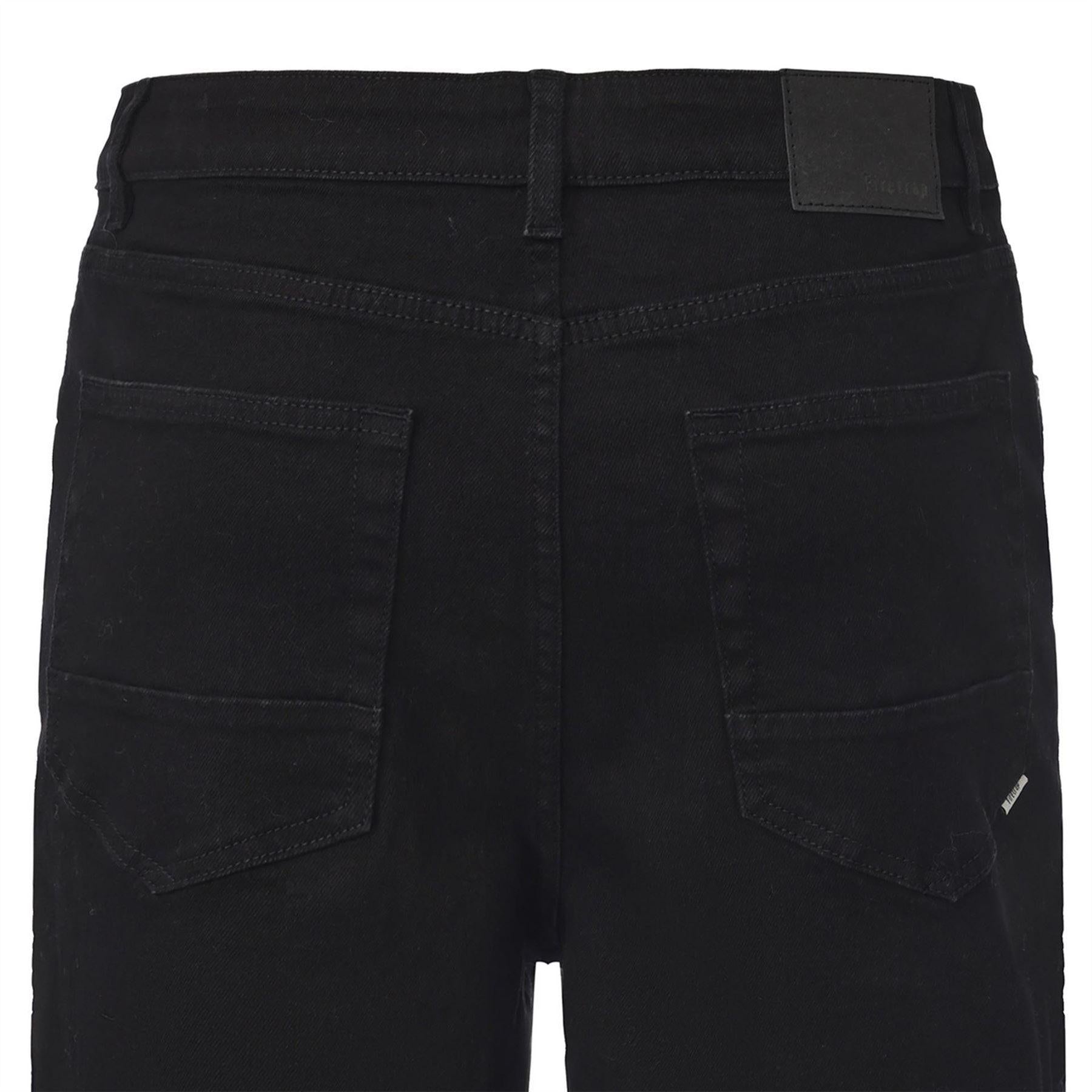 Black - Lifestyle - Firetrap Mens Denim Shorts