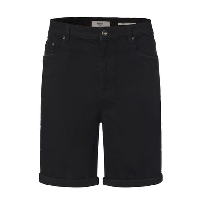 Black - Front - Firetrap Mens Denim Shorts