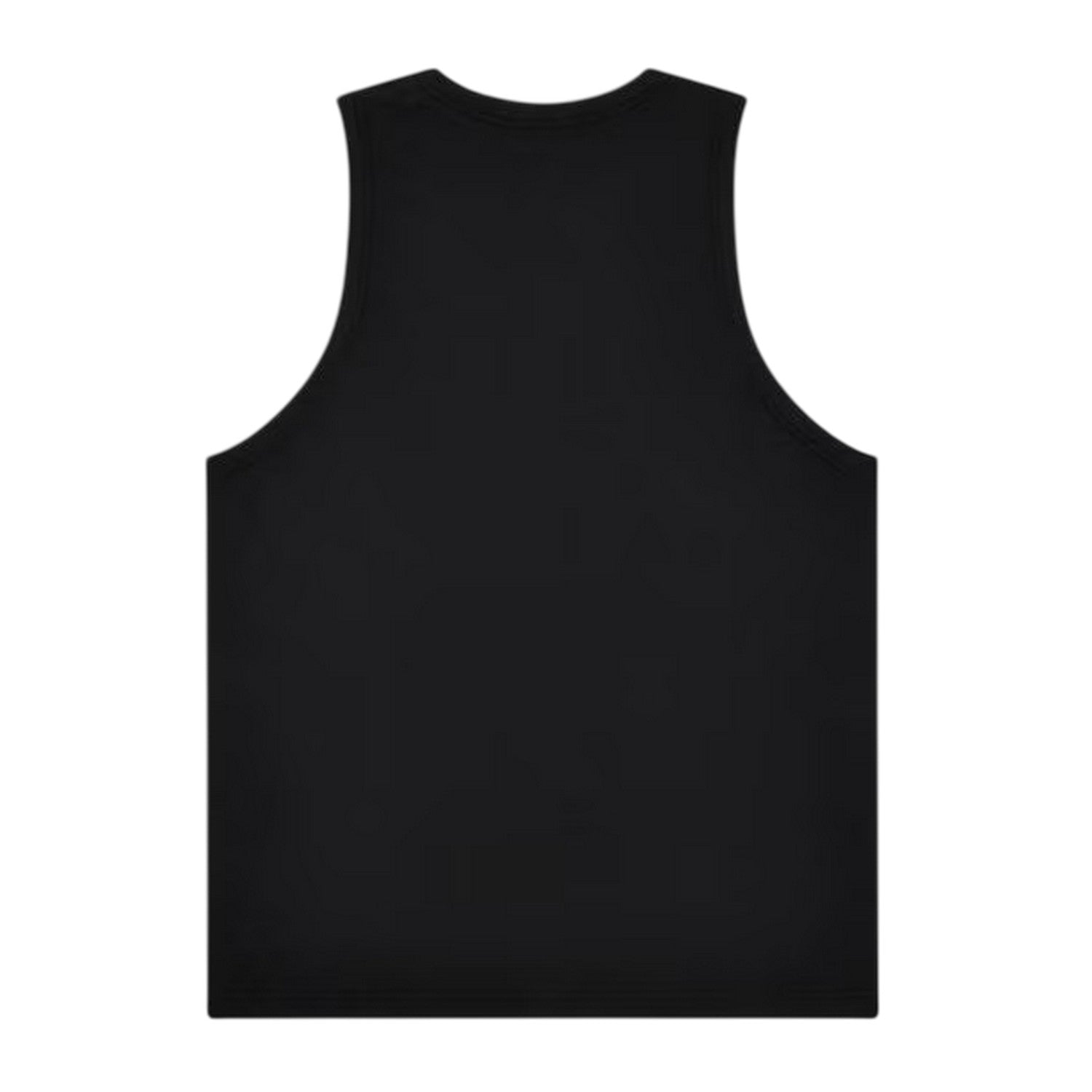 Black - Back - No Fear Mens Ribbed Sleeveless Vest Top