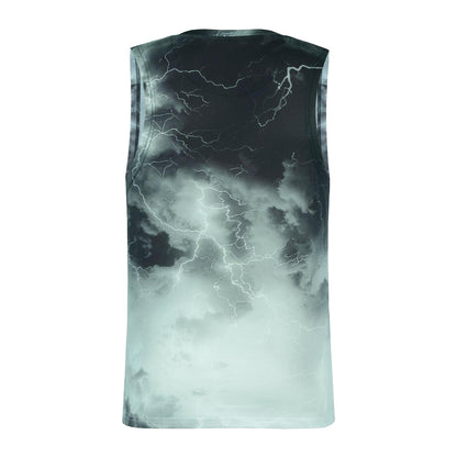 Dark - Back - Firetrap Mens Sub Lightning Vest Top