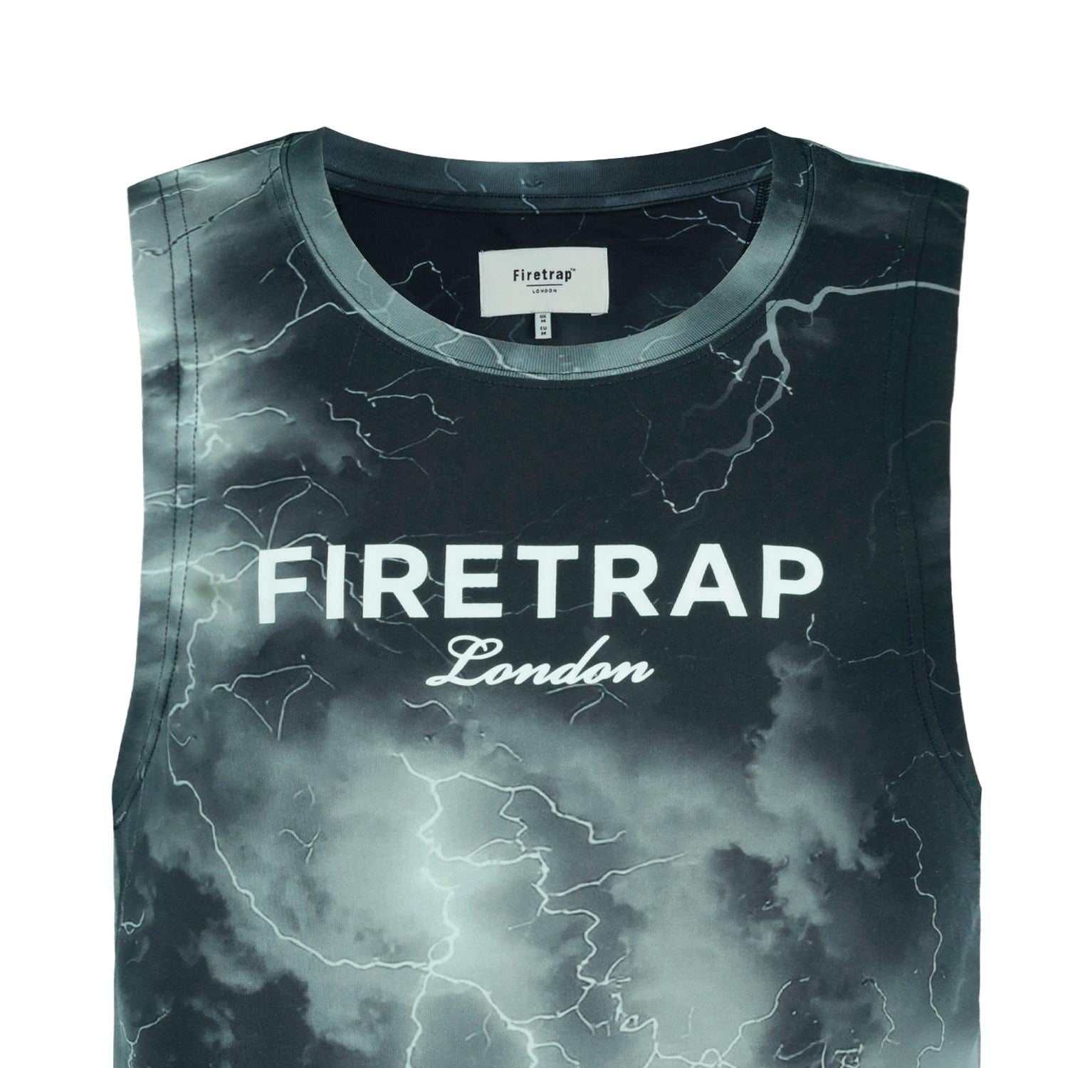 Dark - Lifestyle - Firetrap Mens Sub Lightning Vest Top