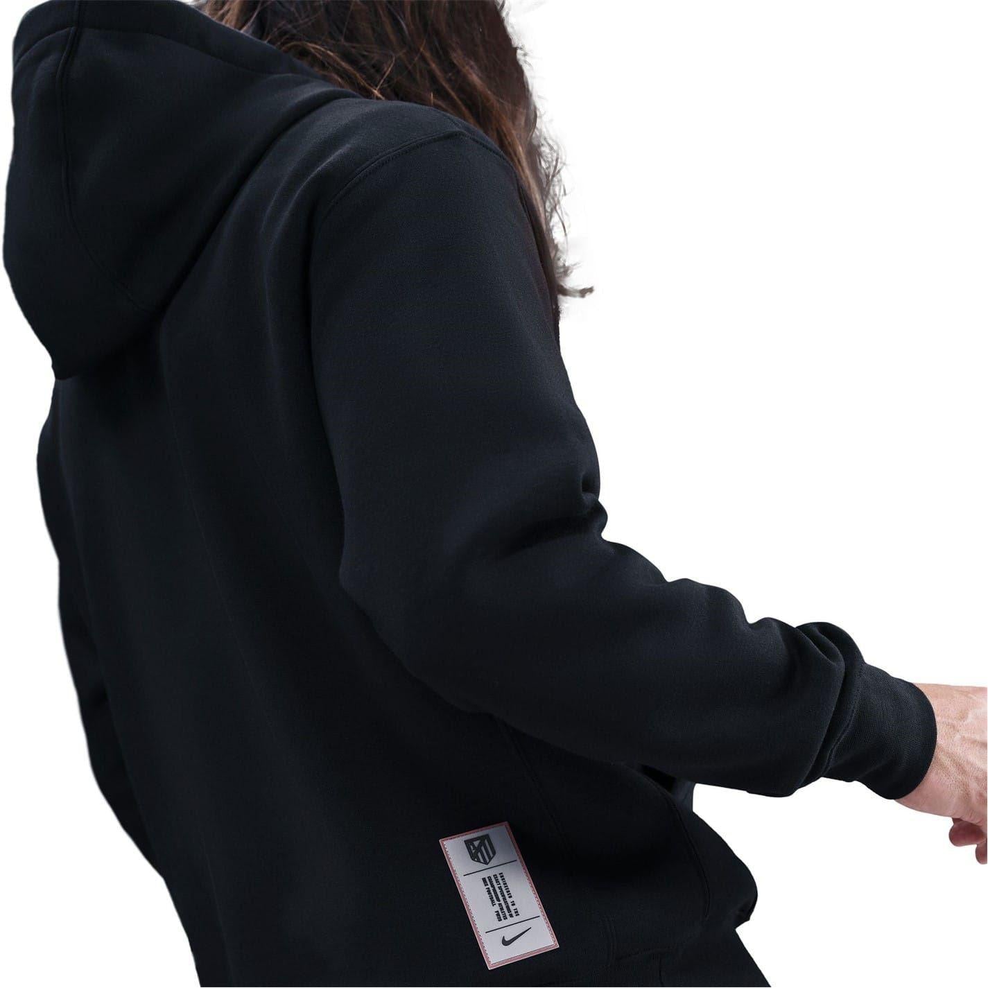 Black-Red - Back - Nike Mens Atltico Madrid Hoodie