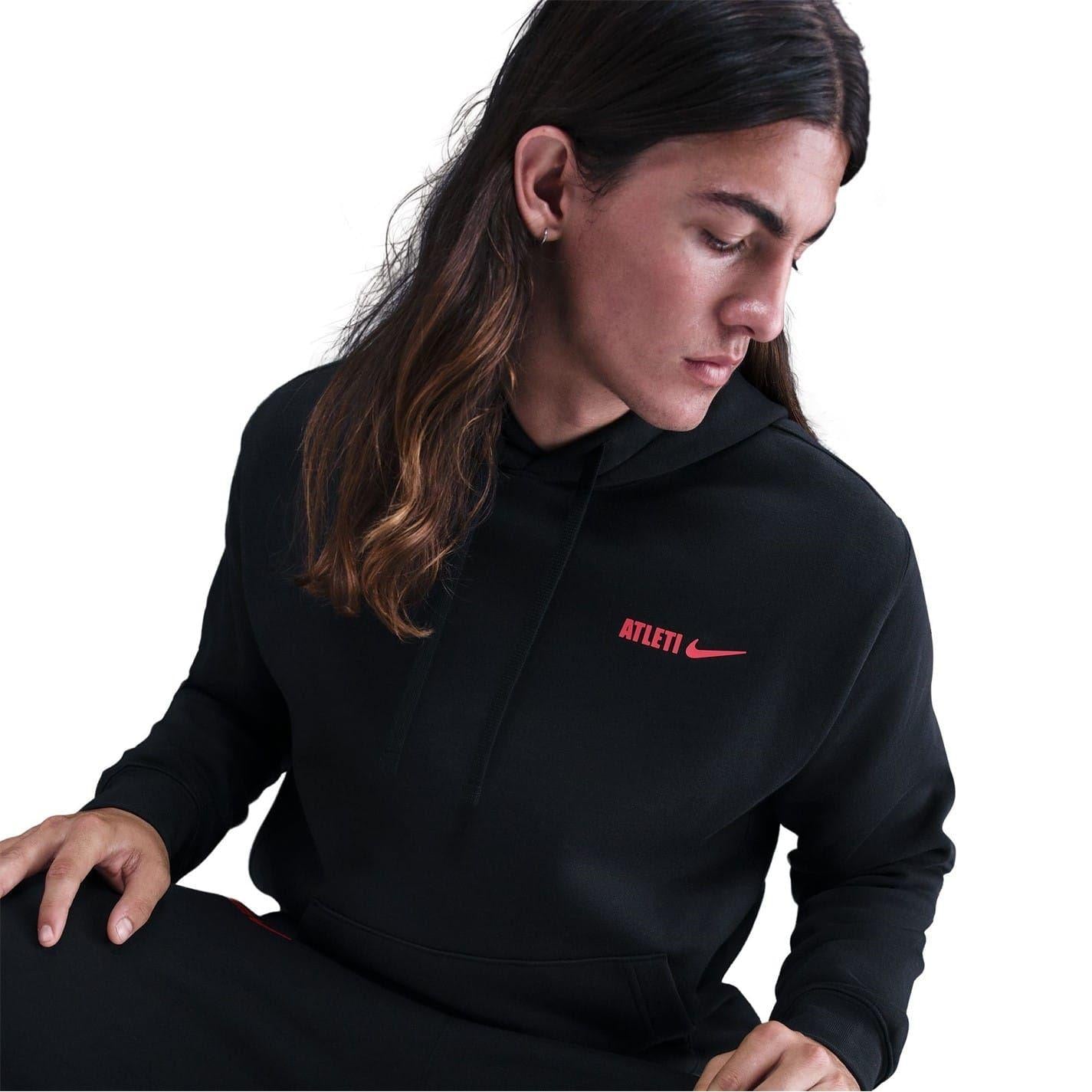 Black-Red - Side - Nike Mens Atltico Madrid Hoodie