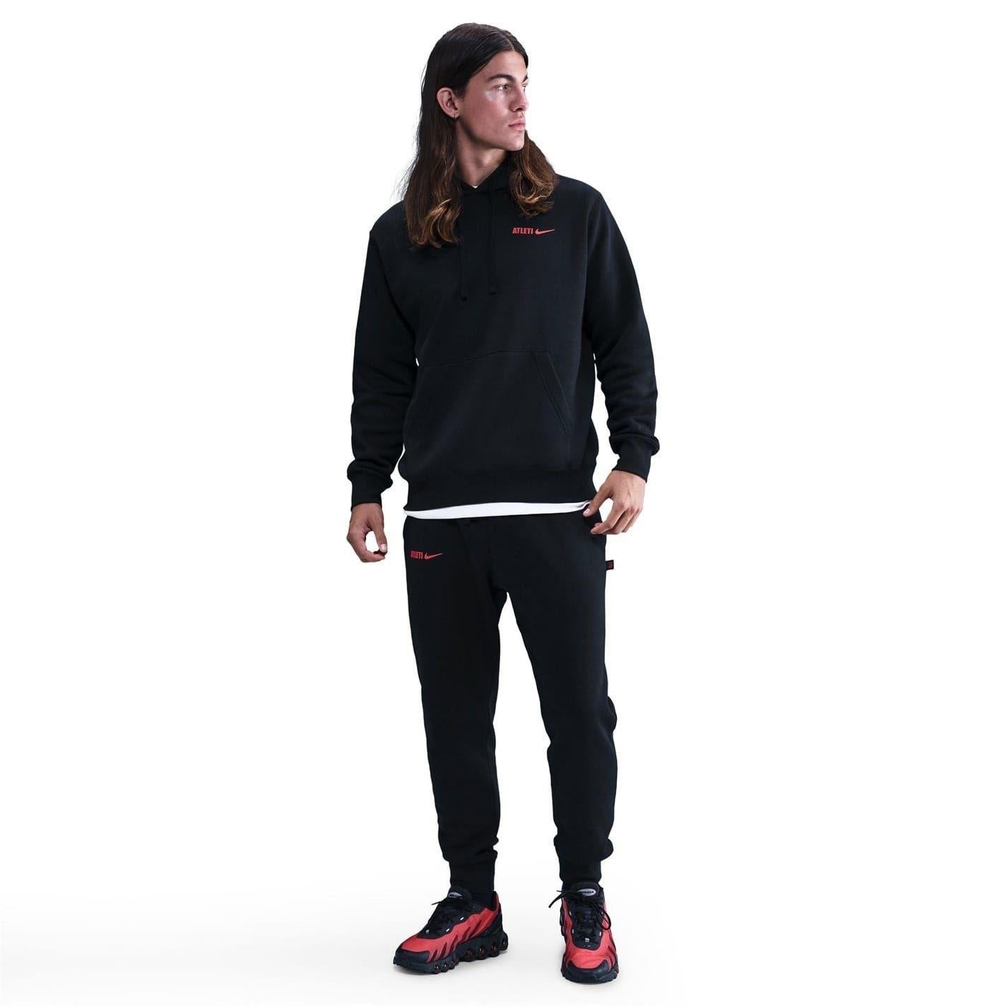 Black-Red - Lifestyle - Nike Mens Atltico Madrid Hoodie