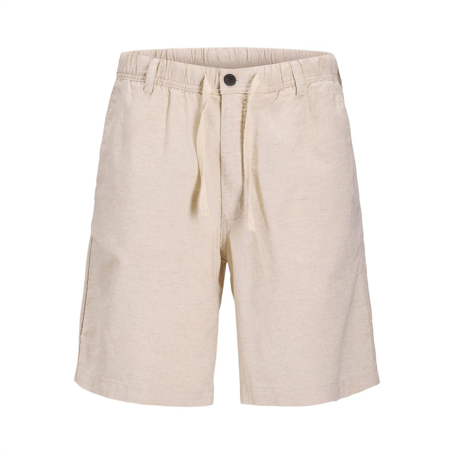 Moonbeam - Front - Jack And Jones Mens Linen Blend Chino Shorts