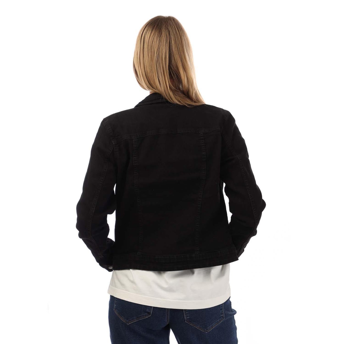 Black - Back - Only Womens-Ladies Wonder Denim Jacket