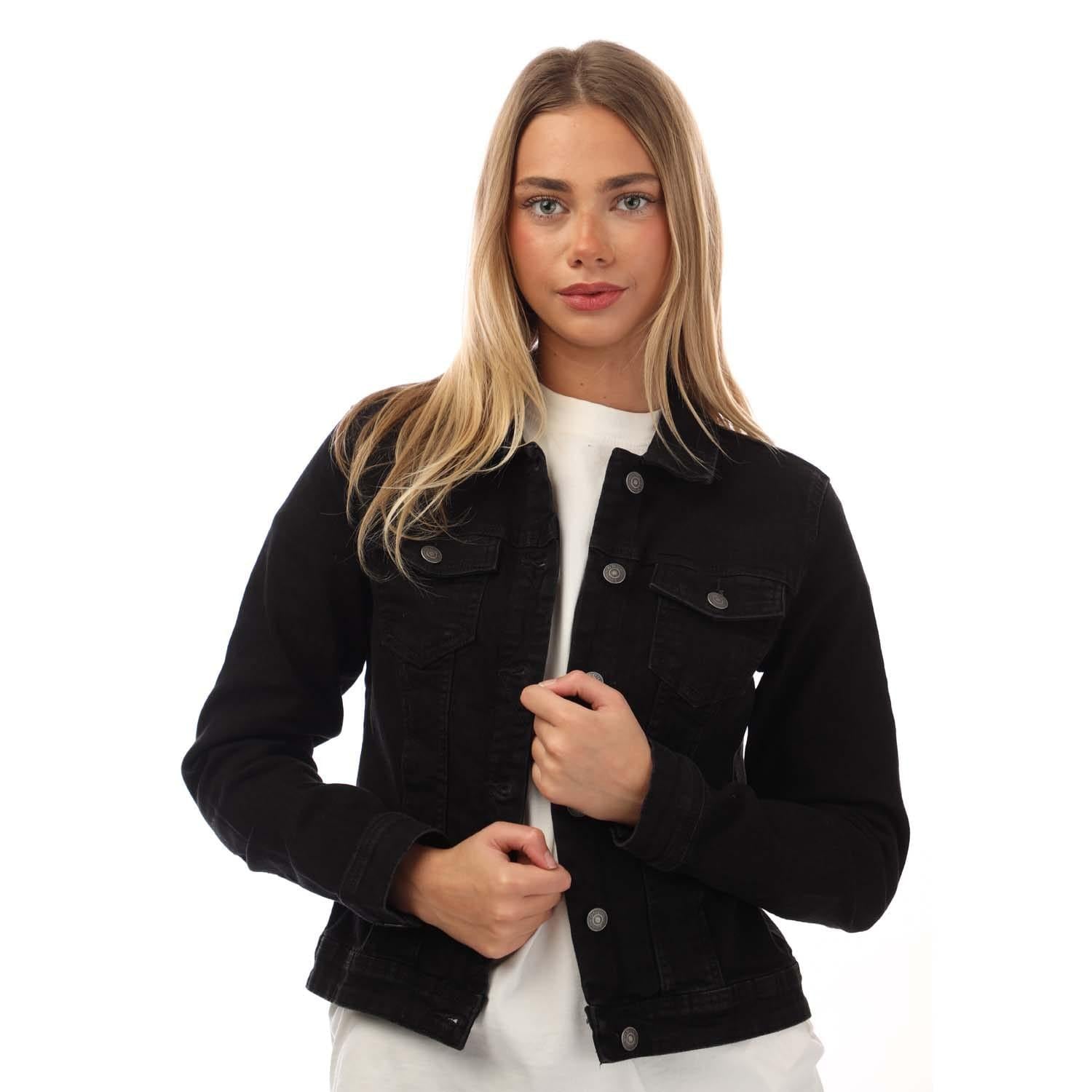 Black - Side - Only Womens-Ladies Wonder Denim Jacket
