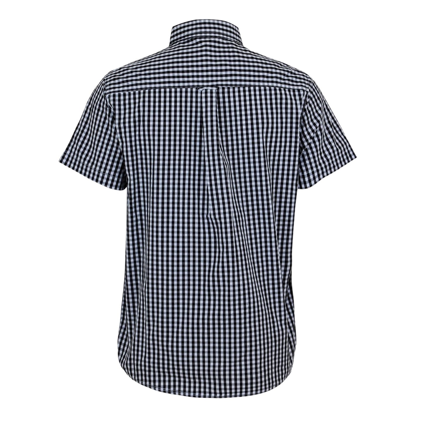 Black-White - Back - Bench Mens Esher Gingham Check Shirt