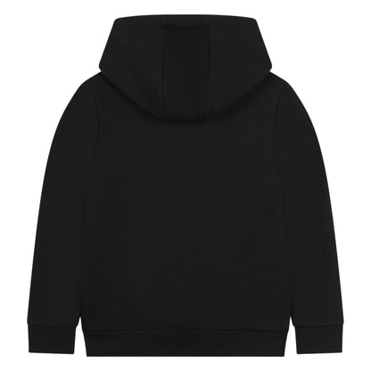 Black - Back - Boss Childrens-Kids Logo Hoodie