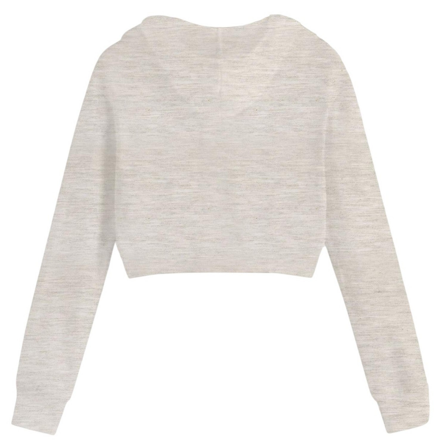Sand - Back - Miso Womens-Ladies Crop Hoodie