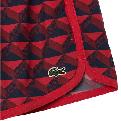 Burgundy - Lifestyle - Lacoste Womens-Ladies Motif Shorts