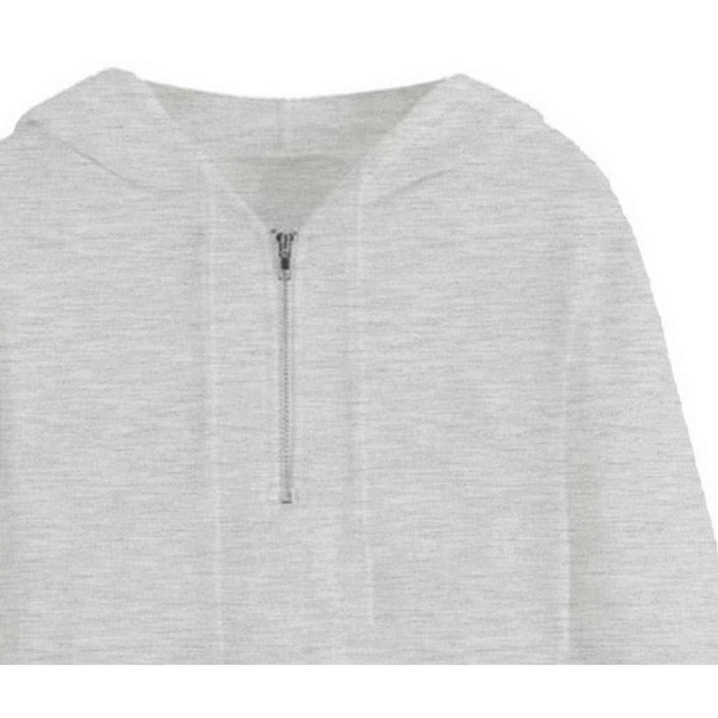 Grey - Side - Miso Womens-Ladies Plain Crop Hoodie