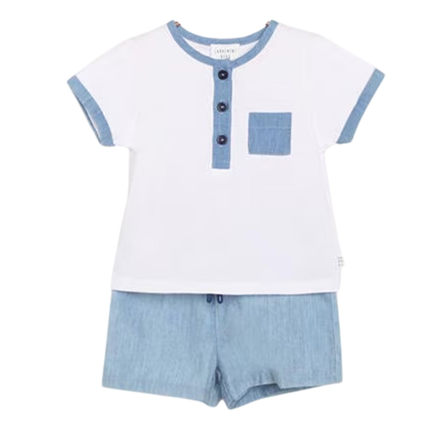 Denim - Side - Carrement Beau Baby Denim Shorts