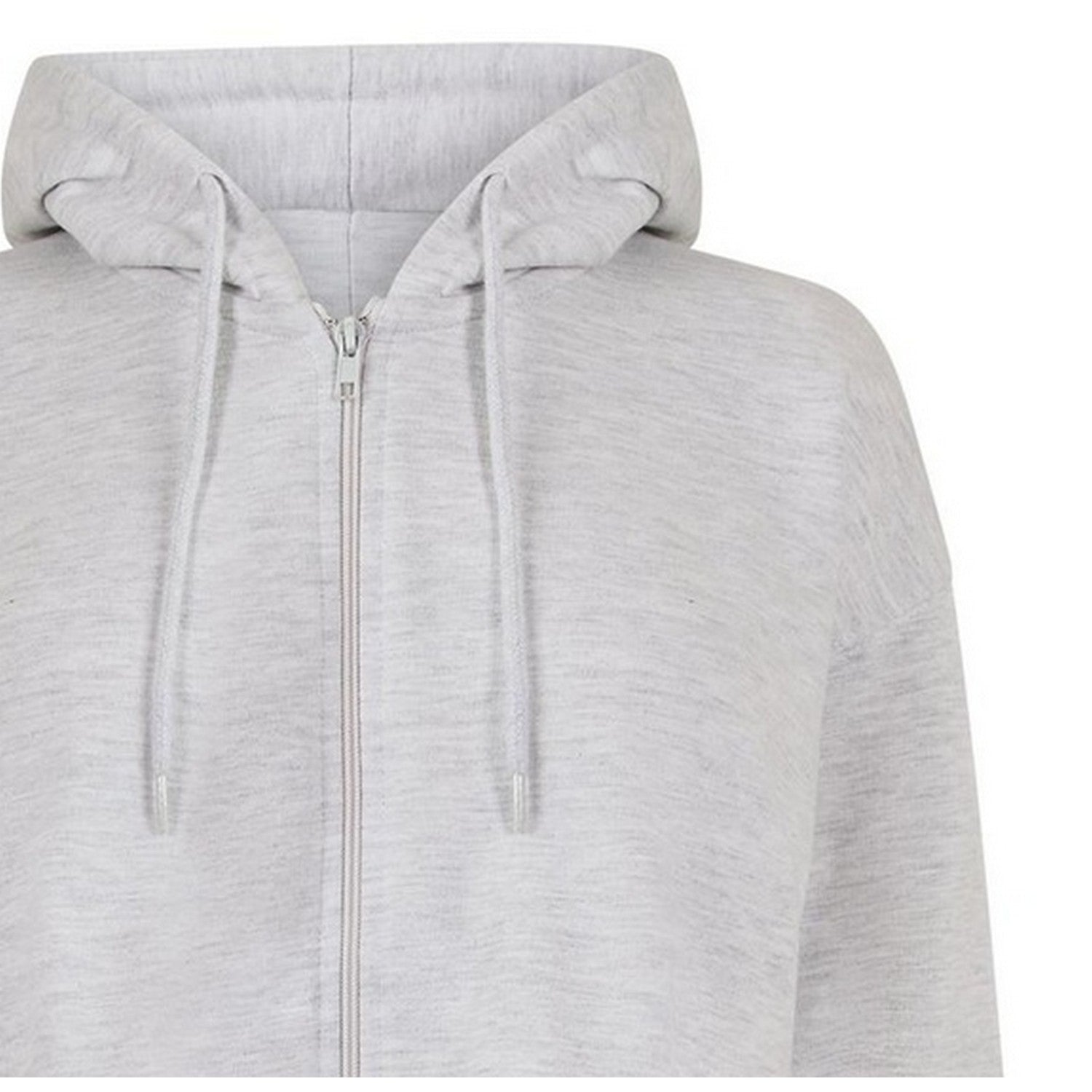 Oatmeal - Side - Miso Womens-Ladies Relaxed Fit Crop Hoodie