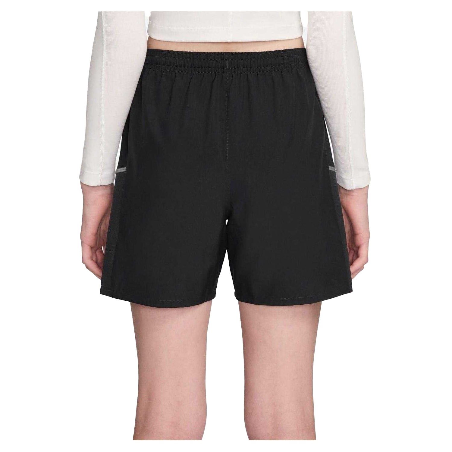 Black - Back - Nike Childrens-Kids Miler Running Shorts