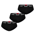 Black - Side - Hugo Mens Briefs (Pack of 3)