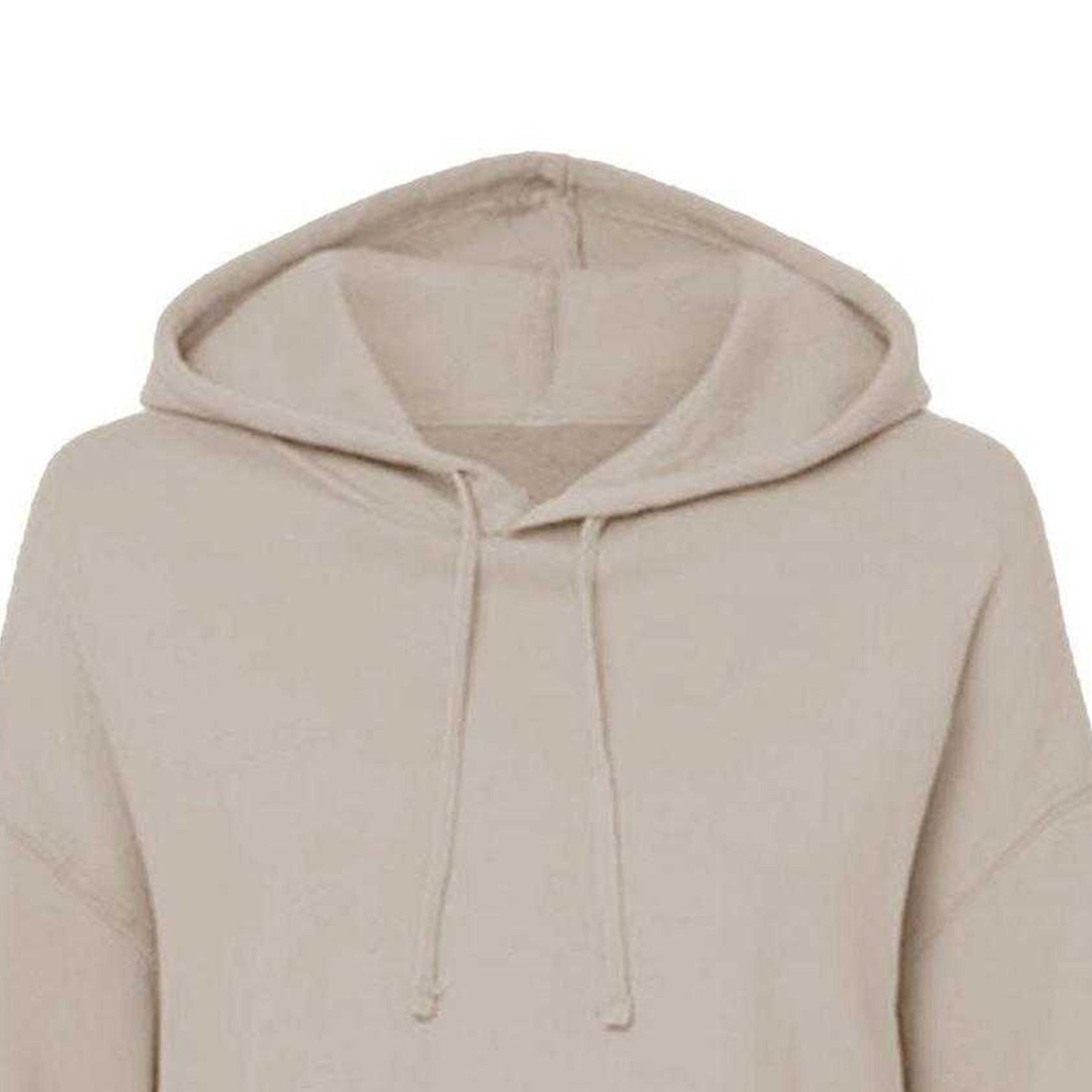 Sand - Side - Miso Womens-Ladies Cropped Drawstring Hoodie