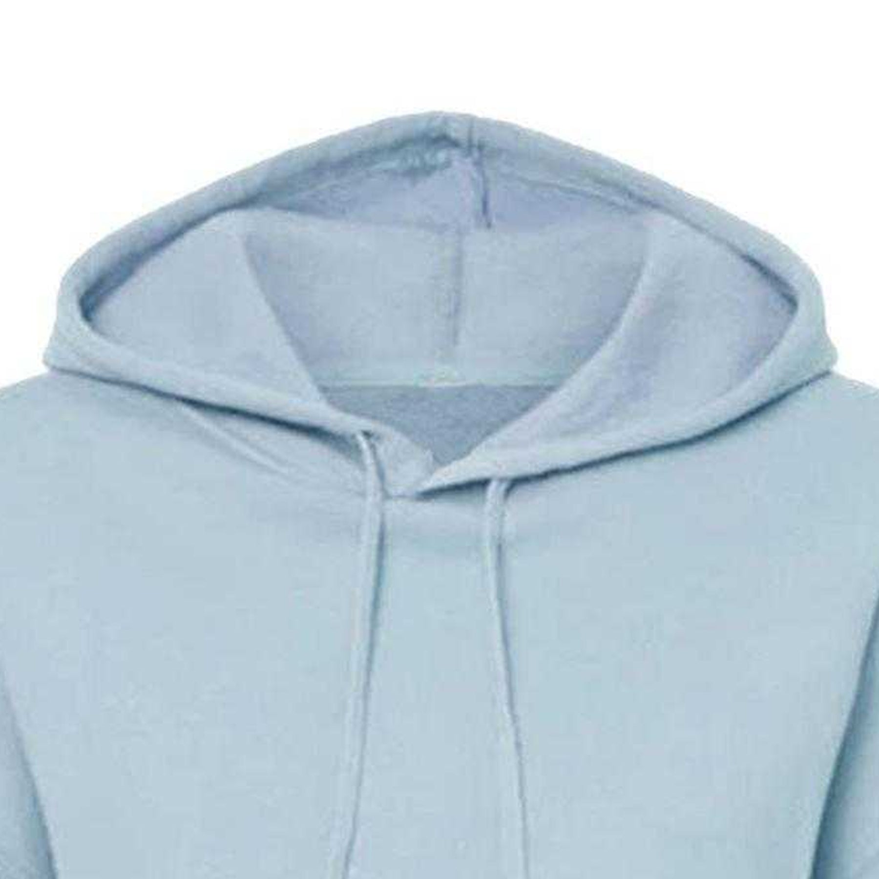 Blue - Side - Miso Womens-Ladies Cropped Drawstring Hoodie