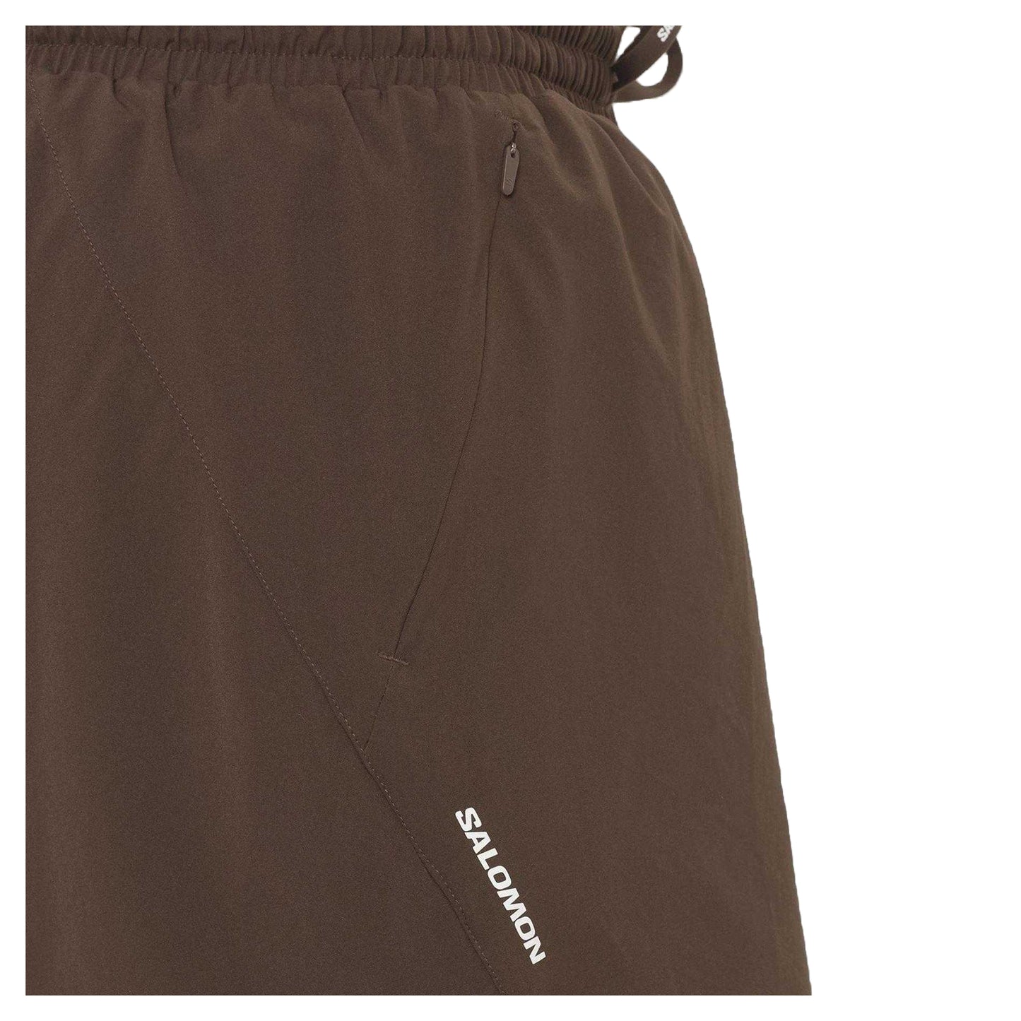Coffee - Side - Salomon Mens Shakeout Core Running Shorts