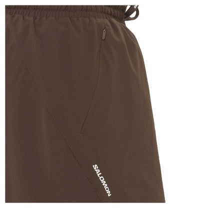 Coffee - Side - Salomon Mens Shakeout Core Running Shorts