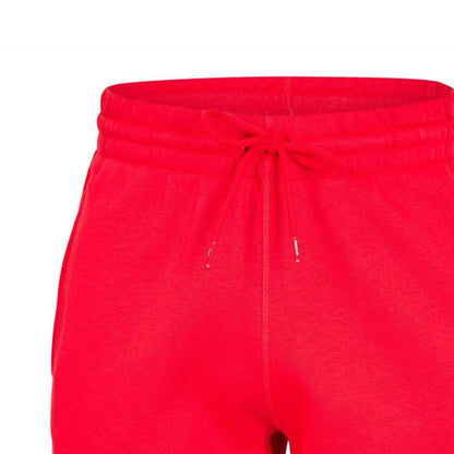 Red-Black - Side - Reebok Mens Identity Fleece Shorts