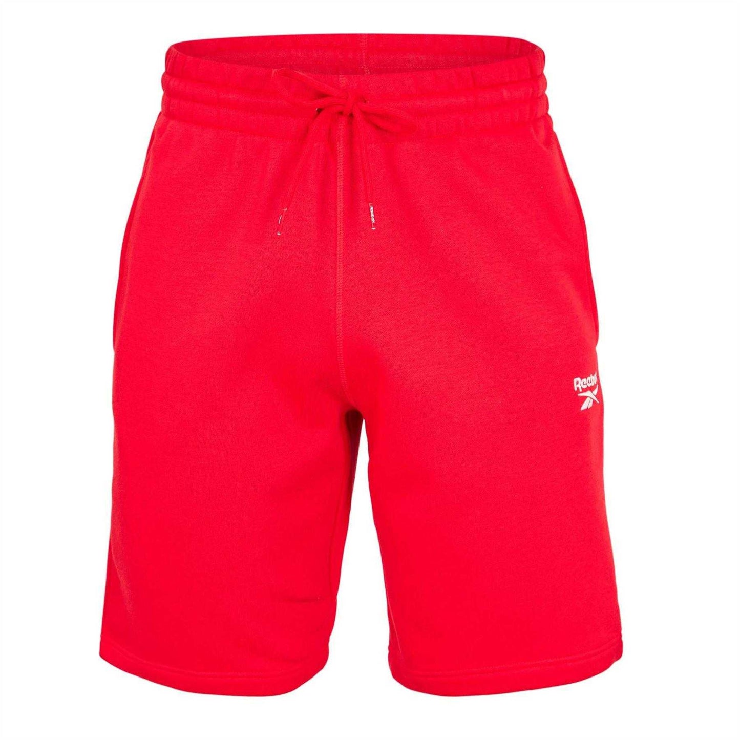 Red-Black - Front - Reebok Mens Identity Fleece Shorts