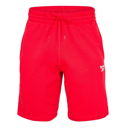 Red-Black - Front - Reebok Mens Identity Fleece Shorts