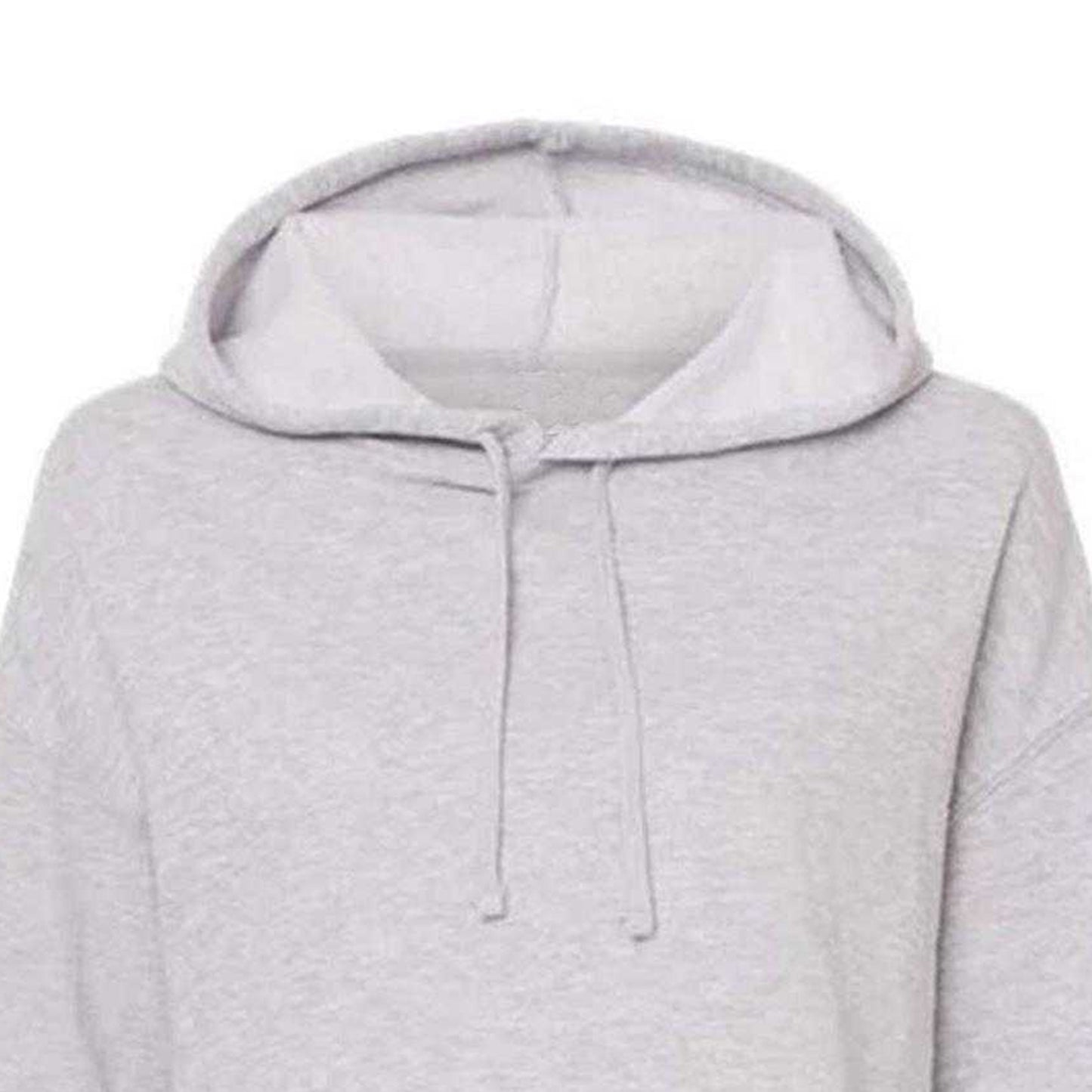 Grey - Side - Miso Womens-Ladies Marl Cropped Hoodie