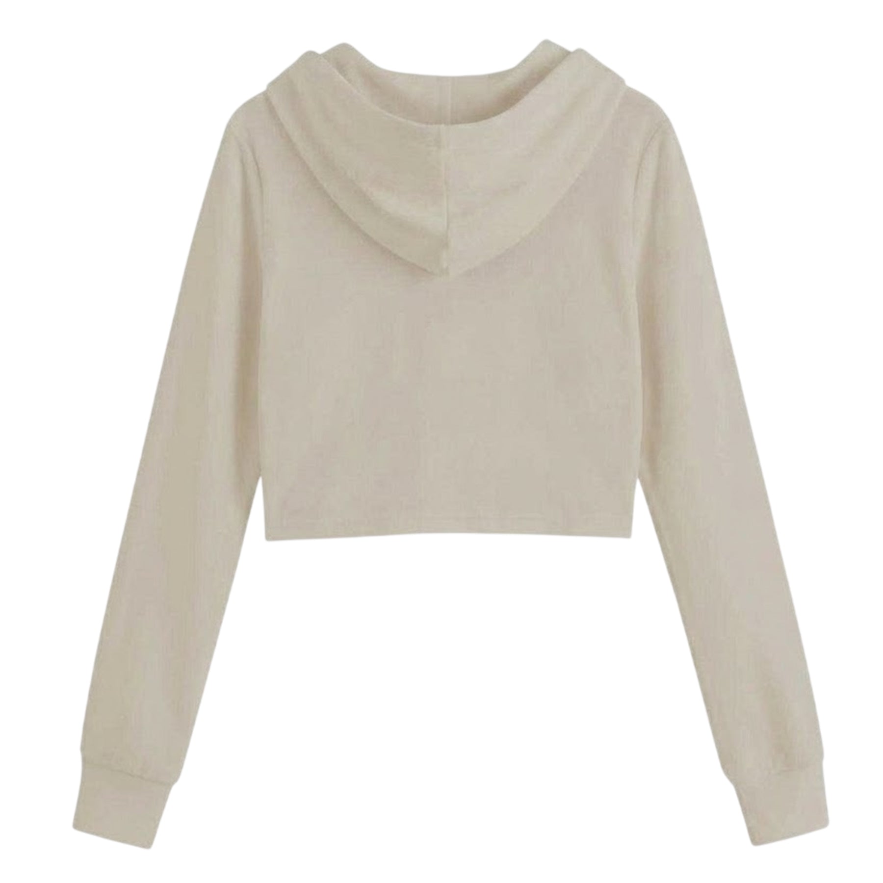 Sand - Back - Miso Womens-Ladies Full Zip Hoodie