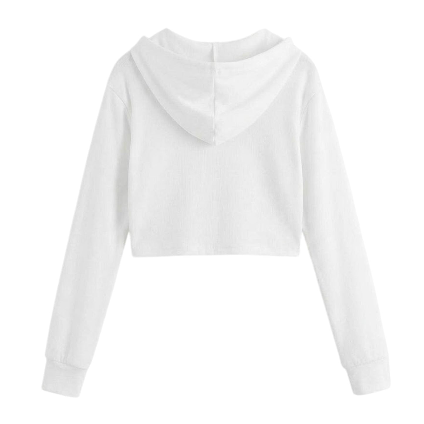 White - Back - Miso Womens-Ladies Full Zip Hoodie