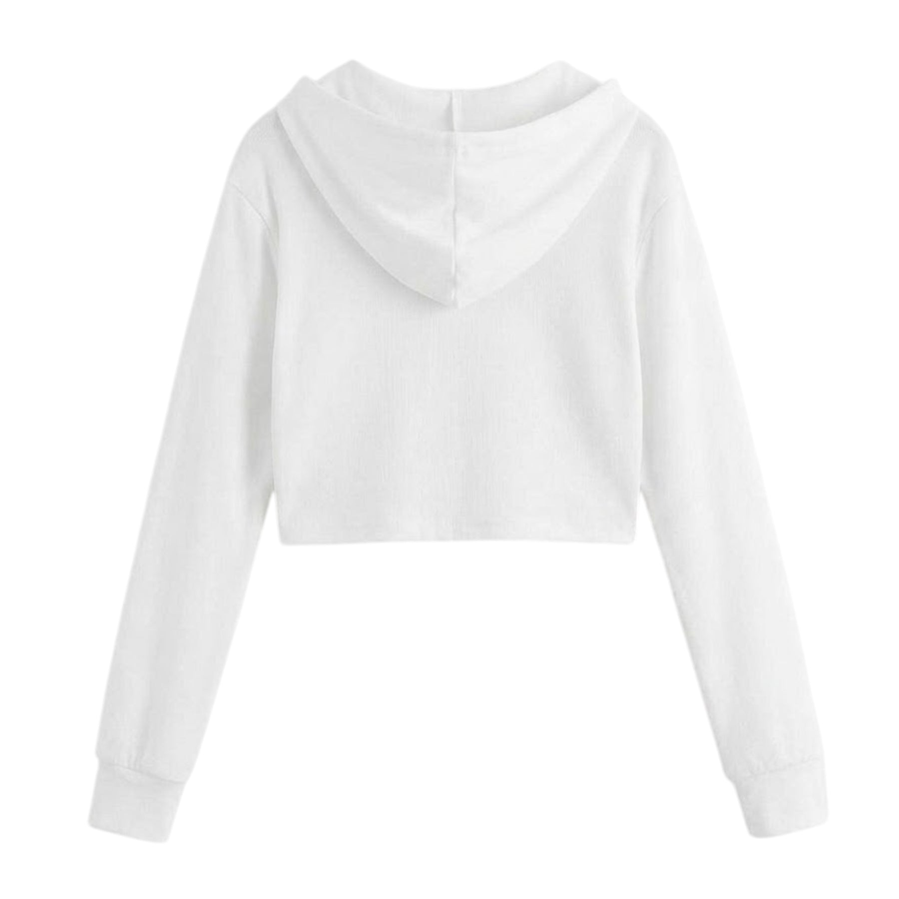 White - Back - Miso Womens-Ladies Full Zip Hoodie