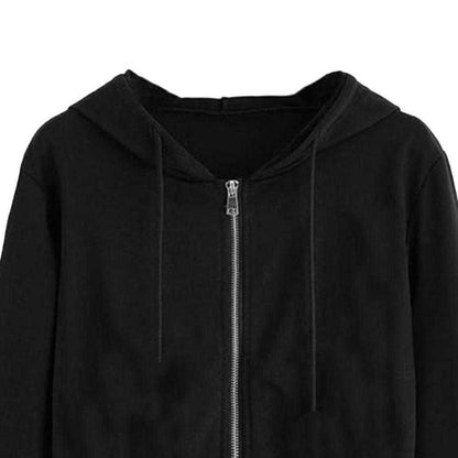 Black - Side - Miso Womens-Ladies Full Zip Hoodie