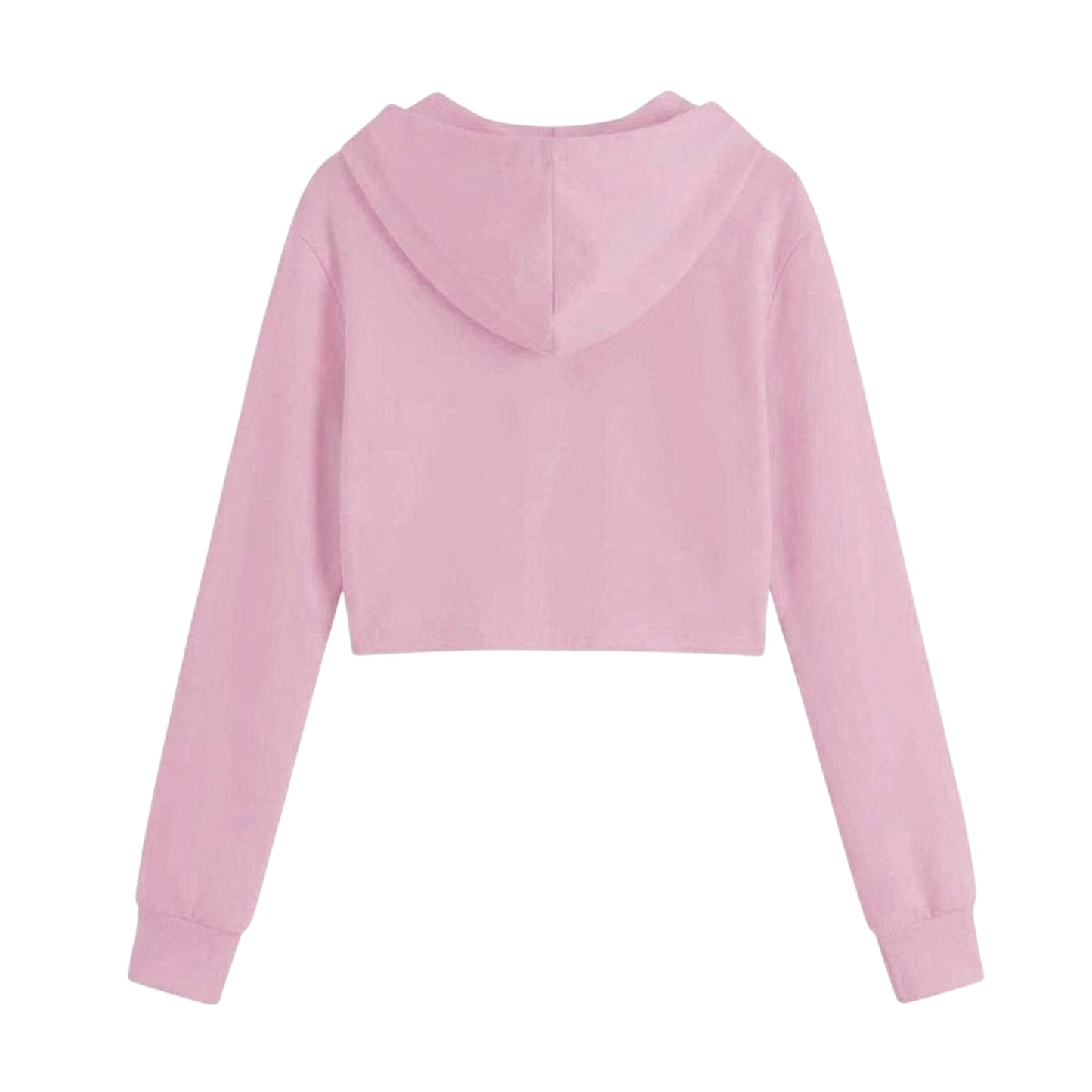 Pink - Back - Miso Womens-Ladies Full Zip Hoodie