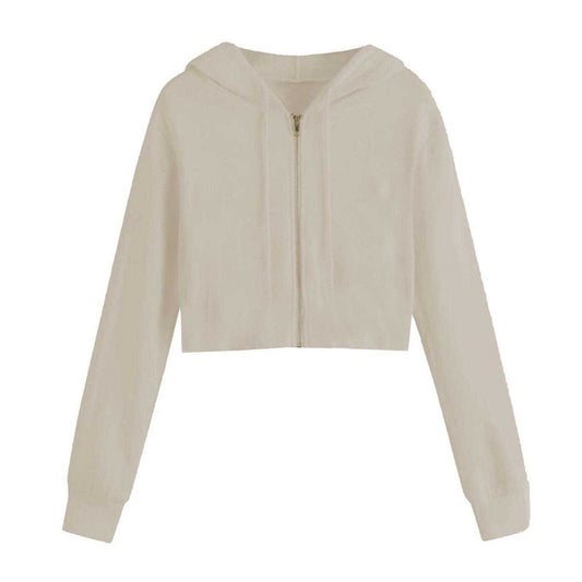 Sand - Front - Miso Womens-Ladies Full Zip Hoodie