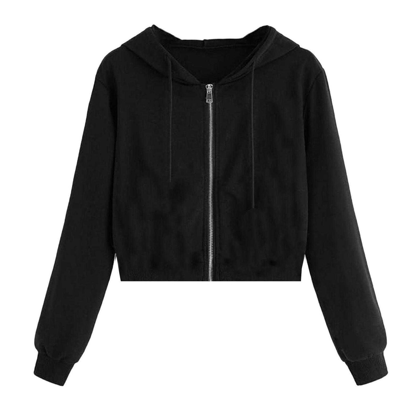 Black - Front - Miso Womens-Ladies Full Zip Hoodie