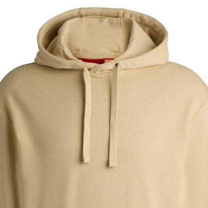 Beige - Side - Hugo Mens Pullover Hoodie
