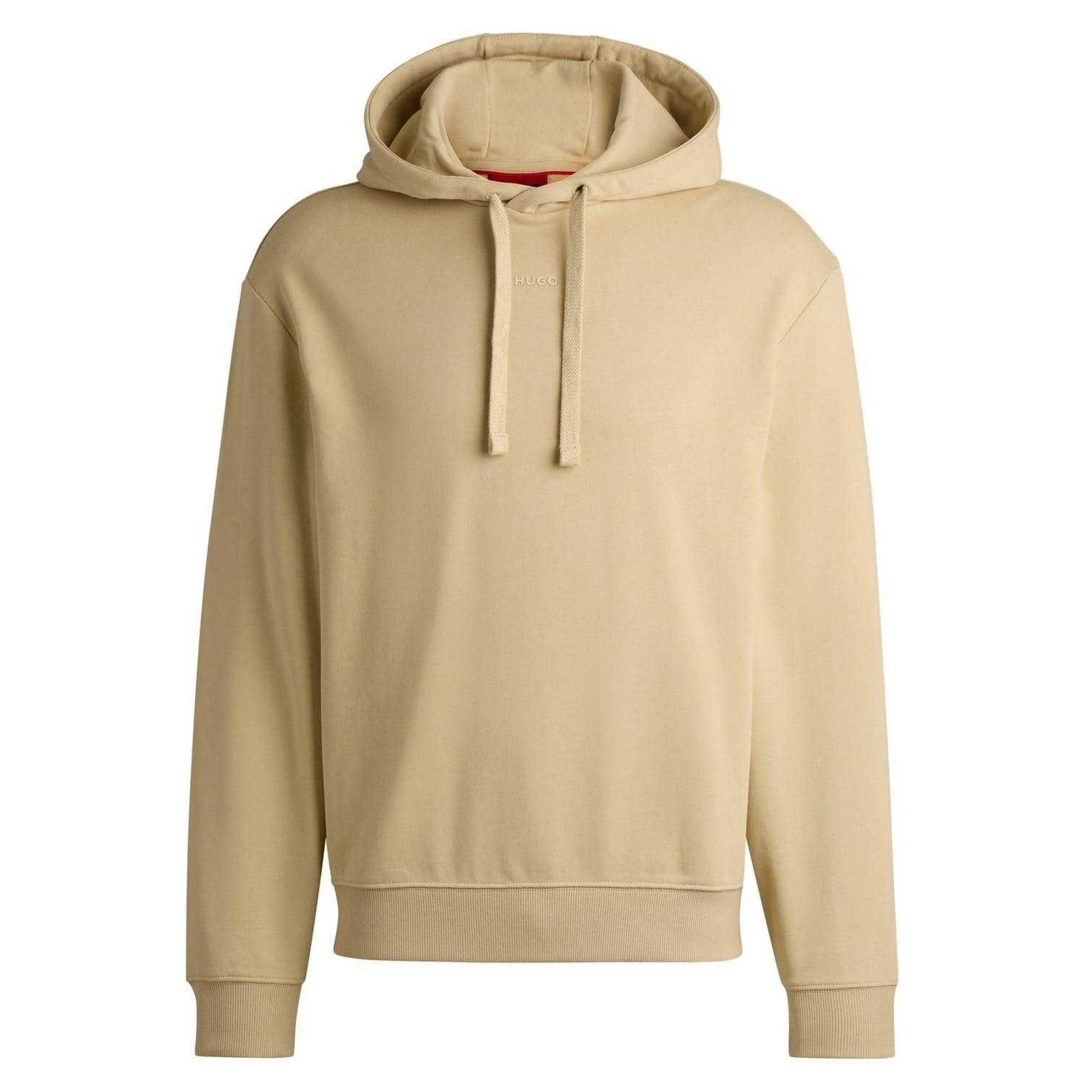 Beige - Front - Hugo Mens Pullover Hoodie