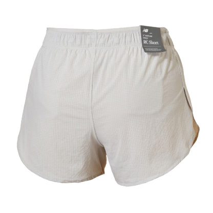 Grey-Red - Back - New Balance Womens-Ladies Race Day Ultra Light Running Shorts