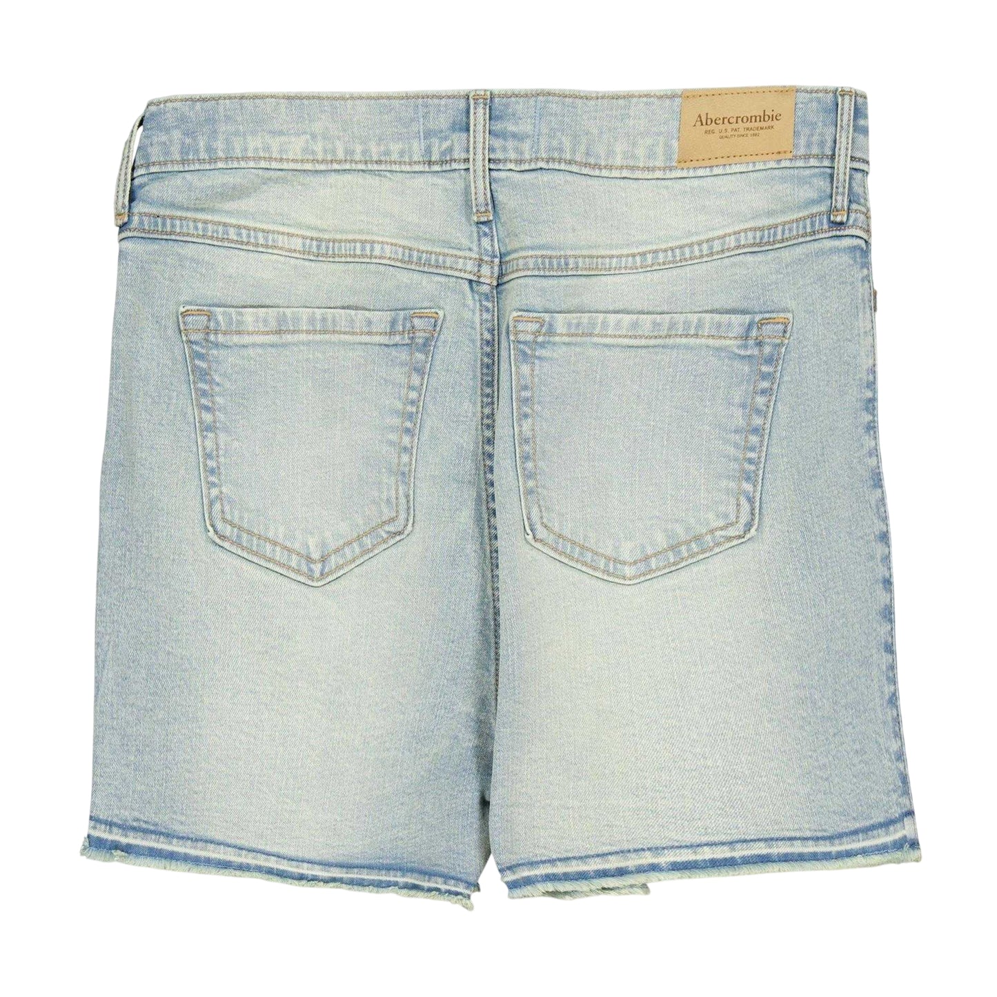 Blue - Back - Abercrombie & Fitch Girls Denim Shorts