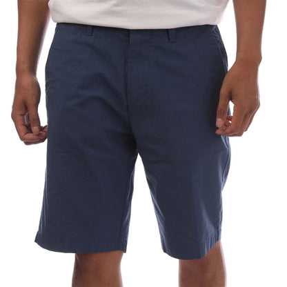 Dark Blue - Front - Timberland Mens Topsfield Cotton Poplin Chino Shorts