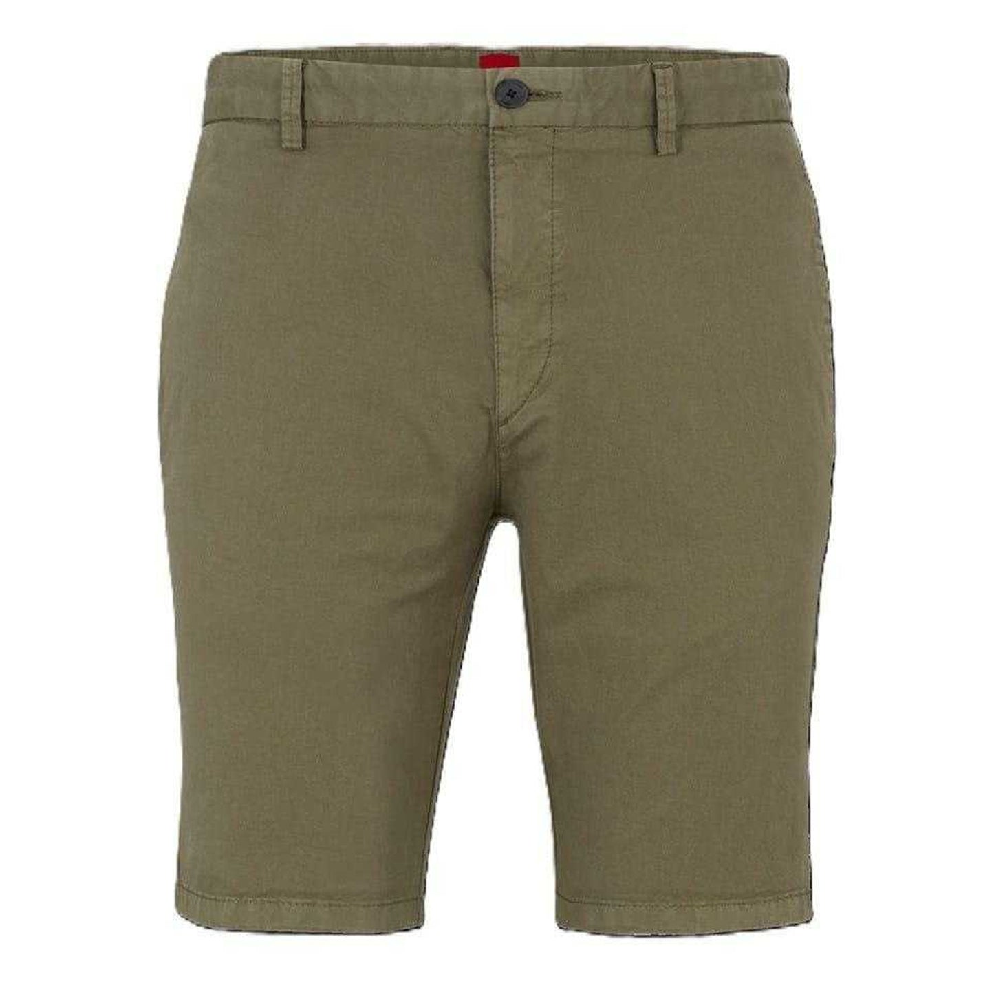 Green - Front - Hugo Boss Mens David Chino Shorts