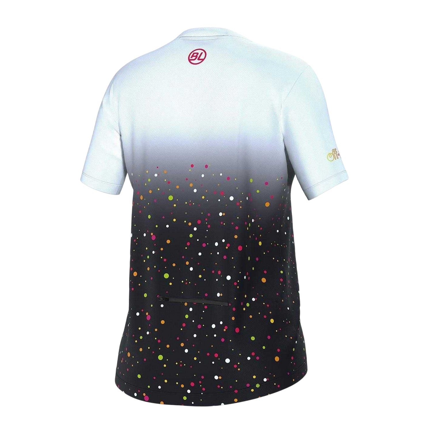 Black-White - Back - Bicycle Line Womens-Ladies Marostica All-Over Print Cycling Jersey