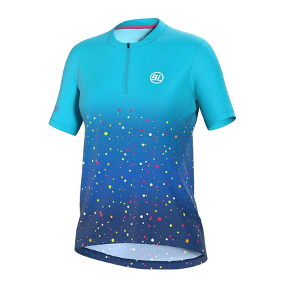 Blue - Front - Bicycle Line Womens-Ladies Marostica All-Over Print Cycling Jersey