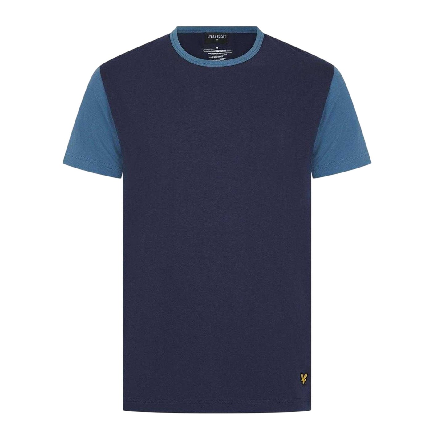 Peacoat-Blue - Back - Lyle & Scott Mens Jersey Short Pyjama Set