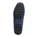 Blue - Close up - Hugo Boss Mens Driver Leather Moccasins
