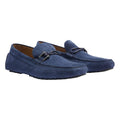 Blue - Front - Hugo Boss Mens Driver Leather Moccasins
